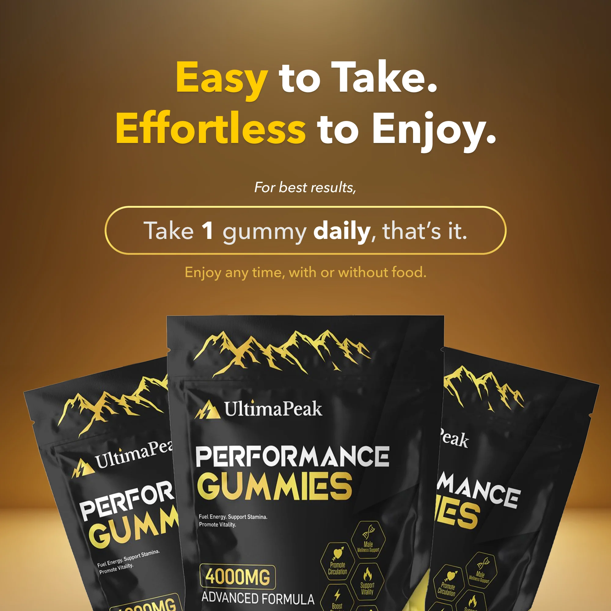 Take 1 UltimaPeak gummy daily for best results